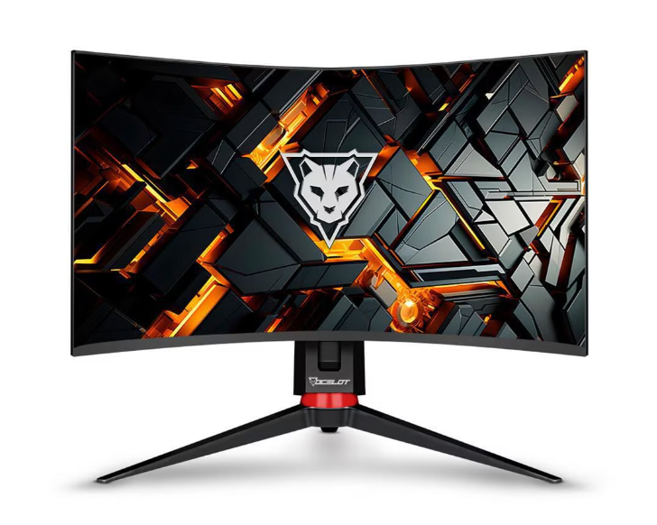 Monitor Gamer Curvo Ocelot Gaming OM-C32 LED 32", 2560x1440, FreeSync, 180Hz, HDMI/DisplayPort, Bocinas Integradas, Negro 