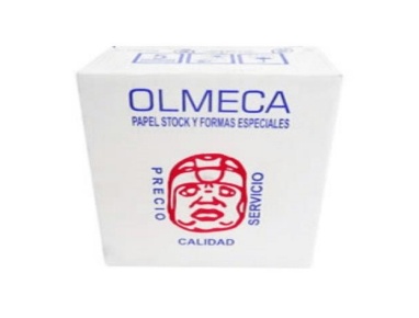 Olmeca Papel Stock 3 Tantos PO93PH, 9.5" x 5.5", 2000 Hojas, Blanco
