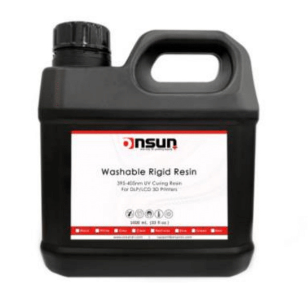 Onsun 3D Resina para Impresora 3D ON-WWRS30261SN, Rígida Lavable, 1 Litro, Beige