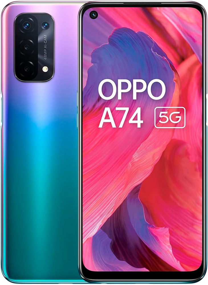 OPPO A74 6.5", 128GB, 6GB RAM, Morado