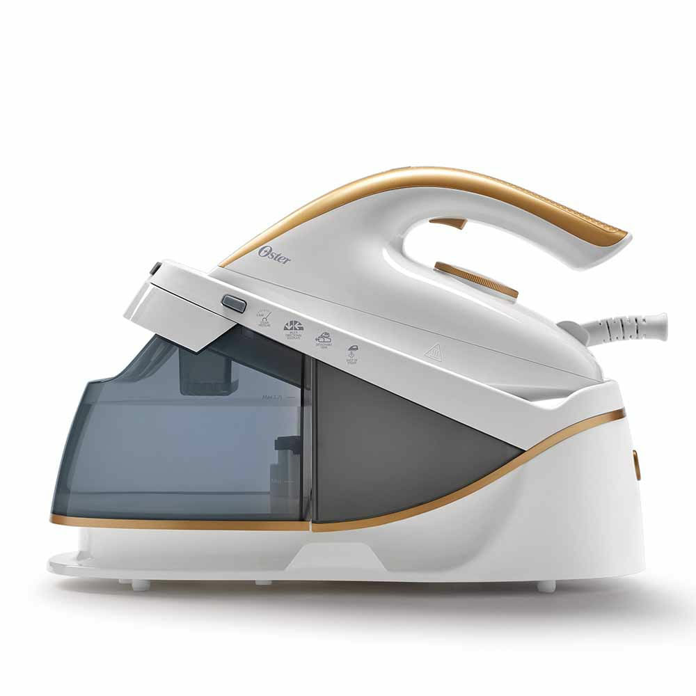 Oster Plancha Vapor Press-Xpress, 1600W, 1.7L, Blanco/Dorado