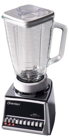 Licuadora Oster 853-10, 1.25 Litros, 350W, 10 Velocidades, Negro/Metálico