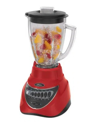 Oster Licuadora BLSTEG7805R, 1.5 Litros, 450W, 12 Velocidades, Rojo