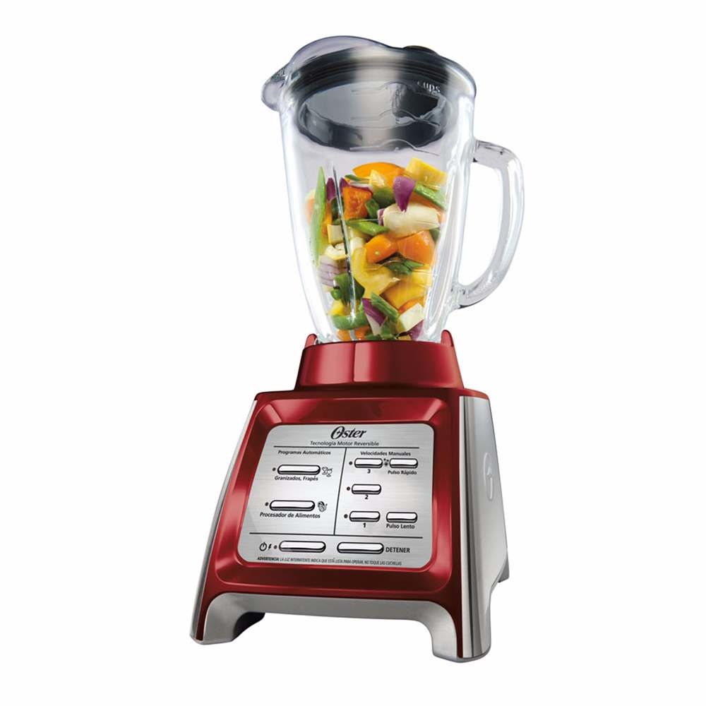 Oster Licuadora BLSTRMDR0013, Reversible, 1.5L, 600W, Rojo