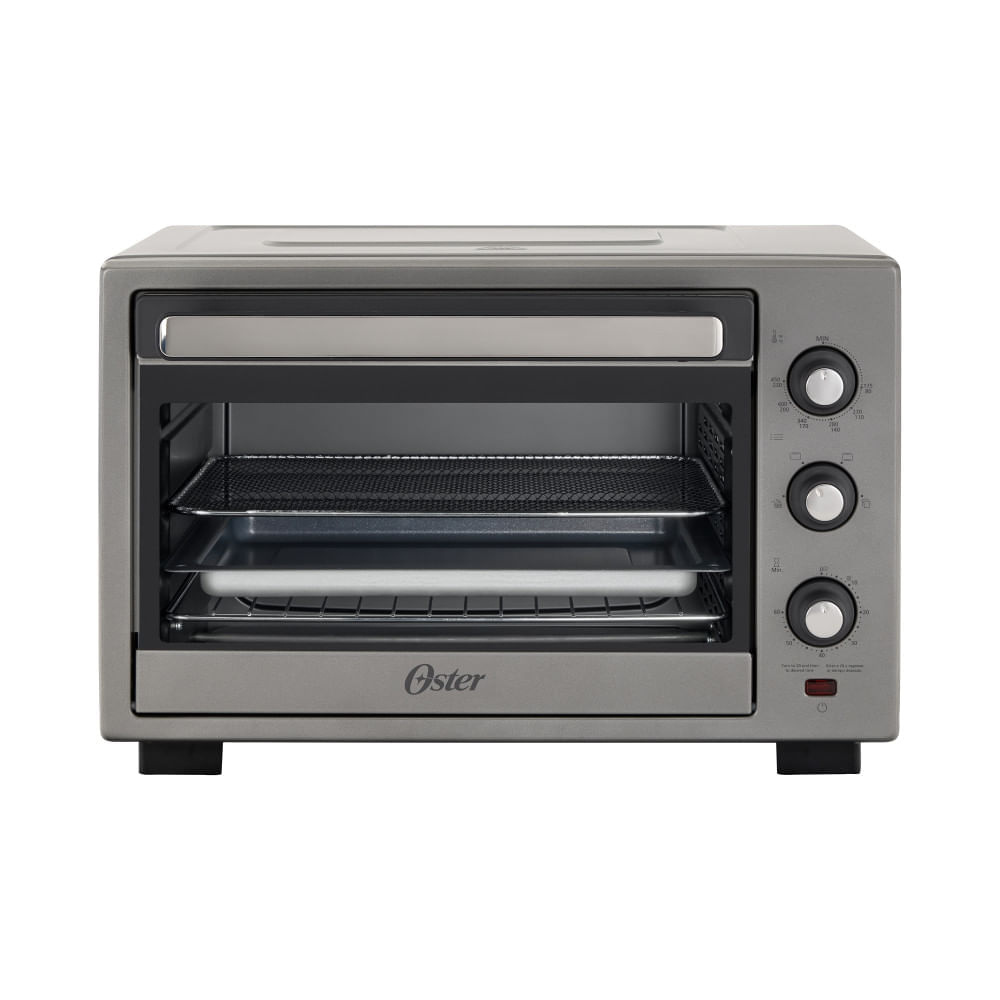 Oster Horno Eléctrico/Freidora TSSTTV30MAFNS-1MX, 1000W, 230°C máx, Gris