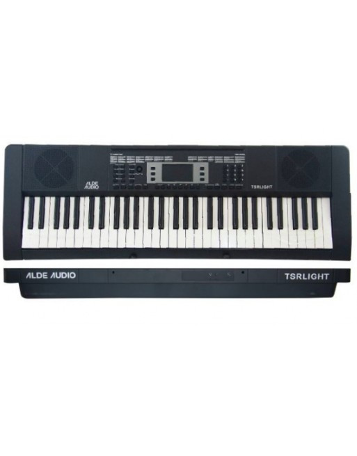 Alde Audio Teclado Digital TSRLIGHT, 61 Teclas, 300 Efectos, Negro