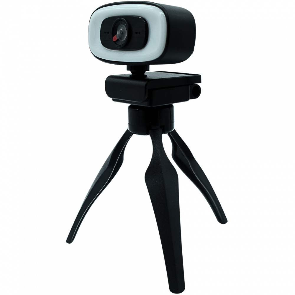 Ovaltech Webcam OV-WCAM con Micrófono, Full HD, 1920 x 1080 Pixeles, USB 2.0, Negro