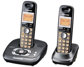Panasonic KX-TG4022 Teléfono IP DETC 6.0, Inalámbrico, Altavoz, Negro