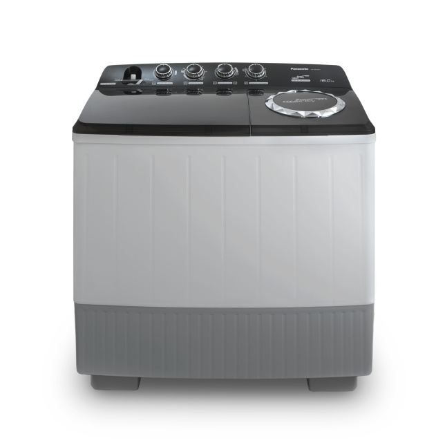 Panasonic Lavadora de Carga Vertical NA-W160X1BMX, 16Kg, Gris/Negro