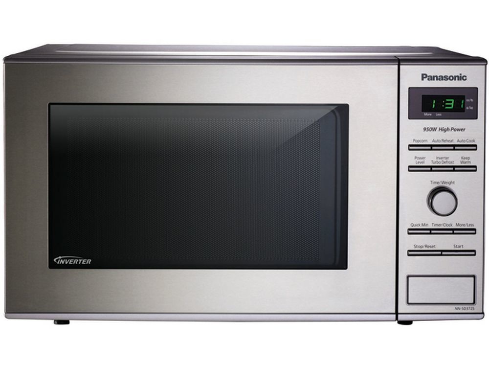 Panasonic Horno de Microondas NN-SD372SR, 0.8 Pies Cúbicos, 950W, Plata