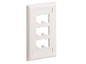 Panduit Placa Modular Angular, 2 Puertos. Negro