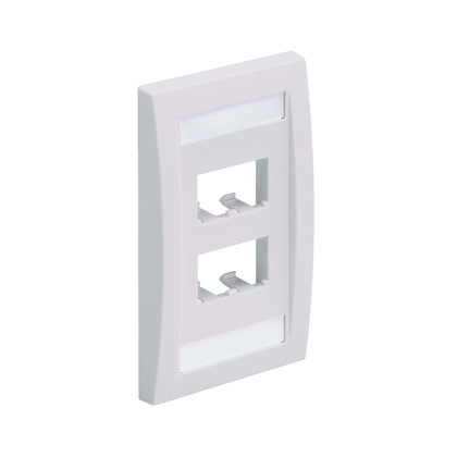 Panduit Faceplate Ejecutiva para Módulo Mini-Com, 4 Puertos, Blanco