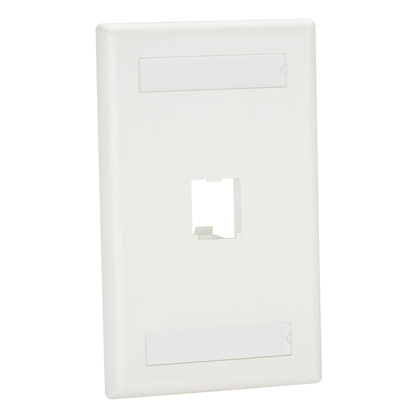 Panduit Placa de Pared 1 Puerto Mini-Com, Blanco