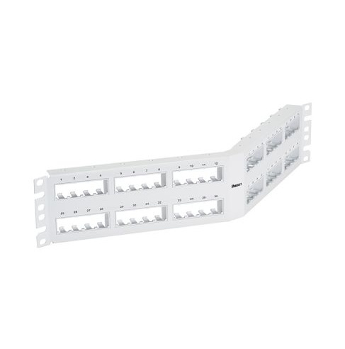 Panduit Panel de Parcheo Cat5/Cat5e/Cat6, 48 Puertos RJ-45, 2U
