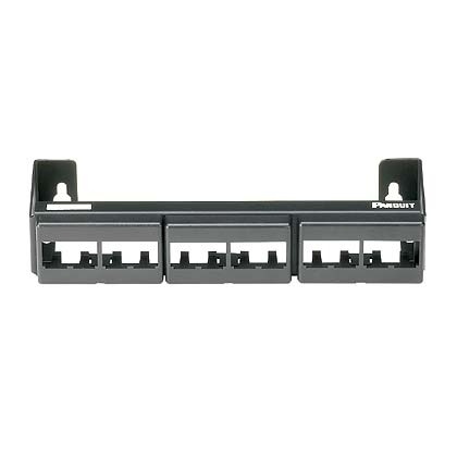 Panduit Panel de Parcheo Modular con Soporte, 12 Puertos Vacíos, 1U, Negro
