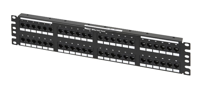 Panduit Panel de Parcheo Cat5e, 48 Puertos RJ-45, 2U