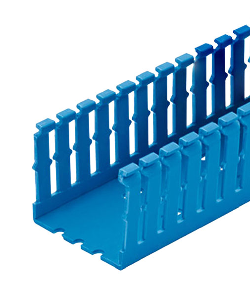 Panduit Canaleta Tipo F Ranurada, PVC, 1.8 Metros, Azul