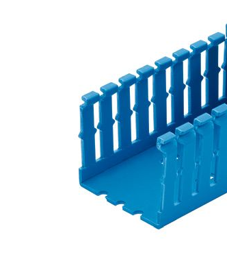 Panduit Canaleta Tipo F Ranurada, PVC, 1.8 Metros, Azul