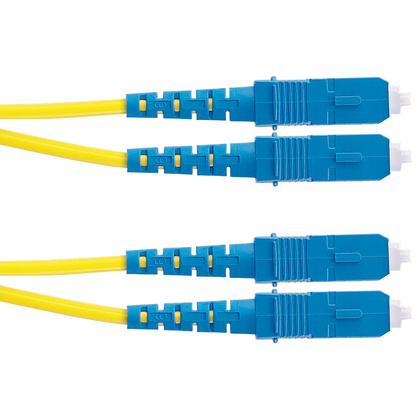 Panduit Cable Fibra Óptica Jumper Dúplex OS2 SC Macho - SC Macho, 5 Metros, Amarillo