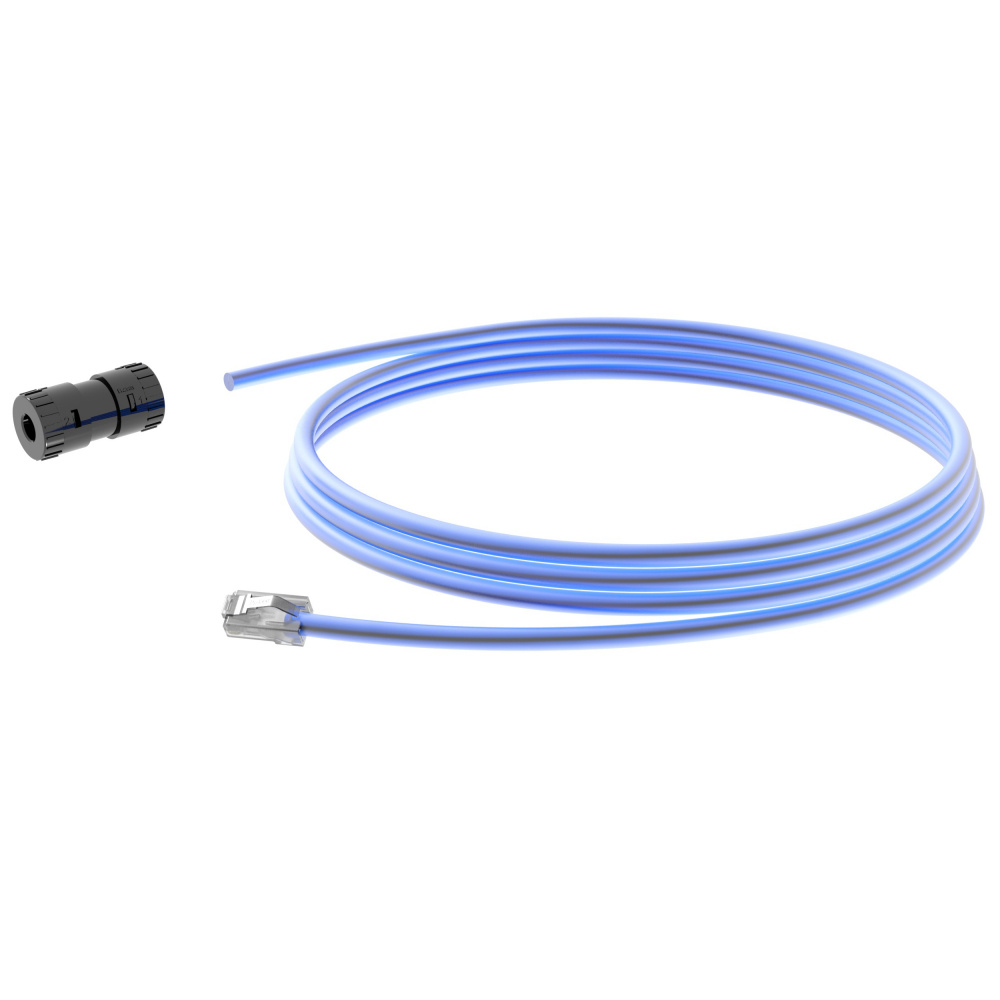 Panduit Cable Patch Cat6A UTP Jack - Plug RJ-45 Macho, 50cm, Azul