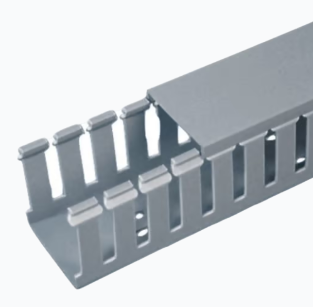 Panduit Ducto Ranurado Tipo F, PVC, 2 Metros, Gris