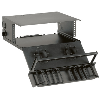 Panduit Charola para Fibra Óptica para Rack, 4RU, Negro