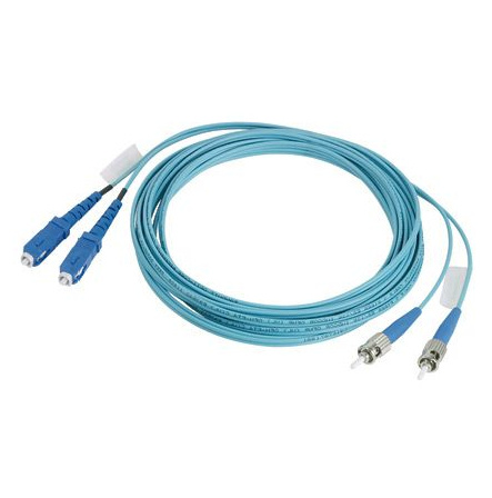 Panduit Cable Fibra Óptica Multimodo OM3 SC Macho - LC Macho, Núcleo 125µm, Cubierta 50µm, 2 Metros, Azul