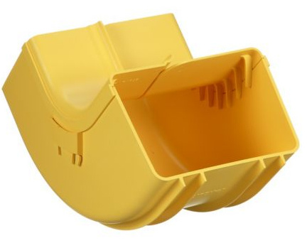 Panduit Baja Vertical Interior de 90º con Tapa, para Canaletas de 6x4, ABS, Amarillo