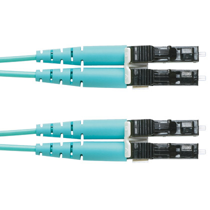 Panduit Cable Fibra Óptica Multimodo OM4 LC Macho - LC Macho, Núcleo 50µm, Cubierta 125µm, 18 Metros, Azul