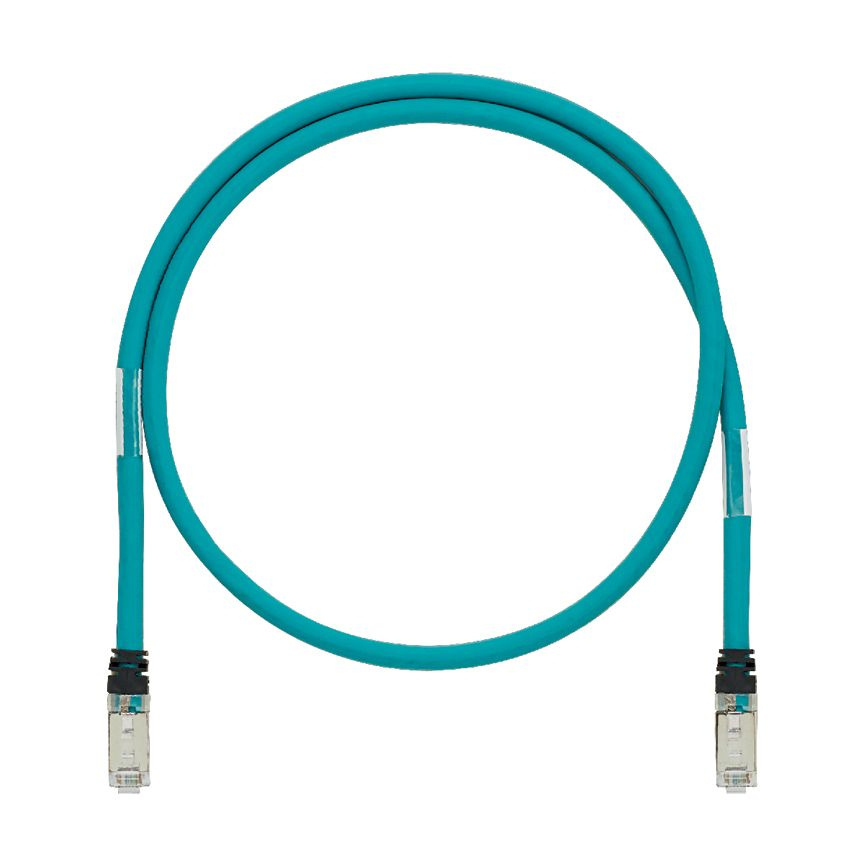 Panduit Cable Patch Cat6a Blindado RJ-45 Macho - RJ-45 Macho, 7 Metros, Aqua