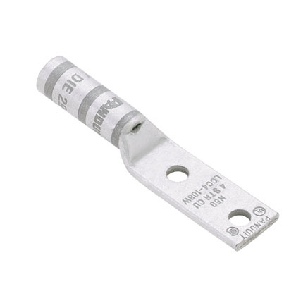 Panduit Terminal de Barril LCCX6-14A-L, 2 Orificios 1/4", Gris, 50 Piezas