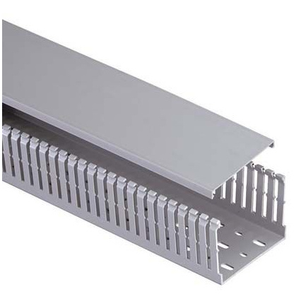 Panduit Ducto Tipo MC de Ranuras Estrechas, 2 Metros, 10cm x 10cm, Gris
