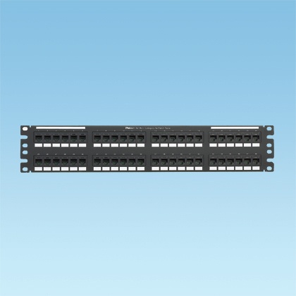 Panduit Panel de Parcheo Cat5e, 48 Puertos RJ-45, 2U, Negro