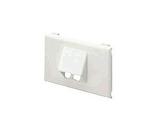 Panduit Placa Frontal Inclinada Horizontal para Comunicaciones, 2 Módulos Mini-Com