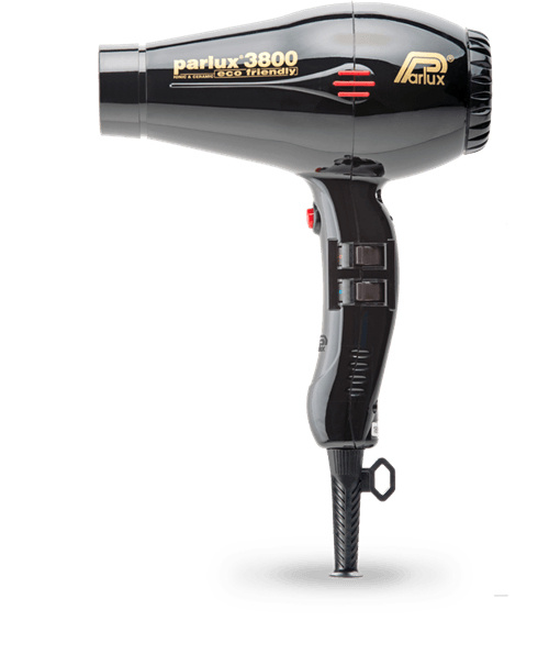 Parlux Secadora 3800 I&C Black, 2 Velocidades, 2100W, 4 temperaturas, Negro