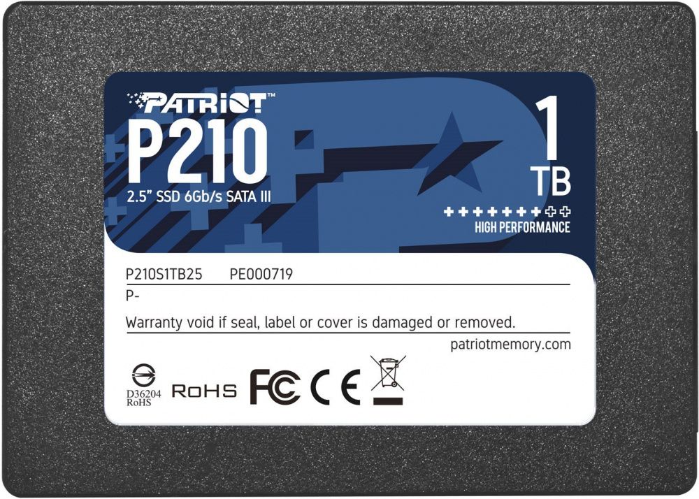 SSD Patriot P210, 1TB, SATA III, 2.5"