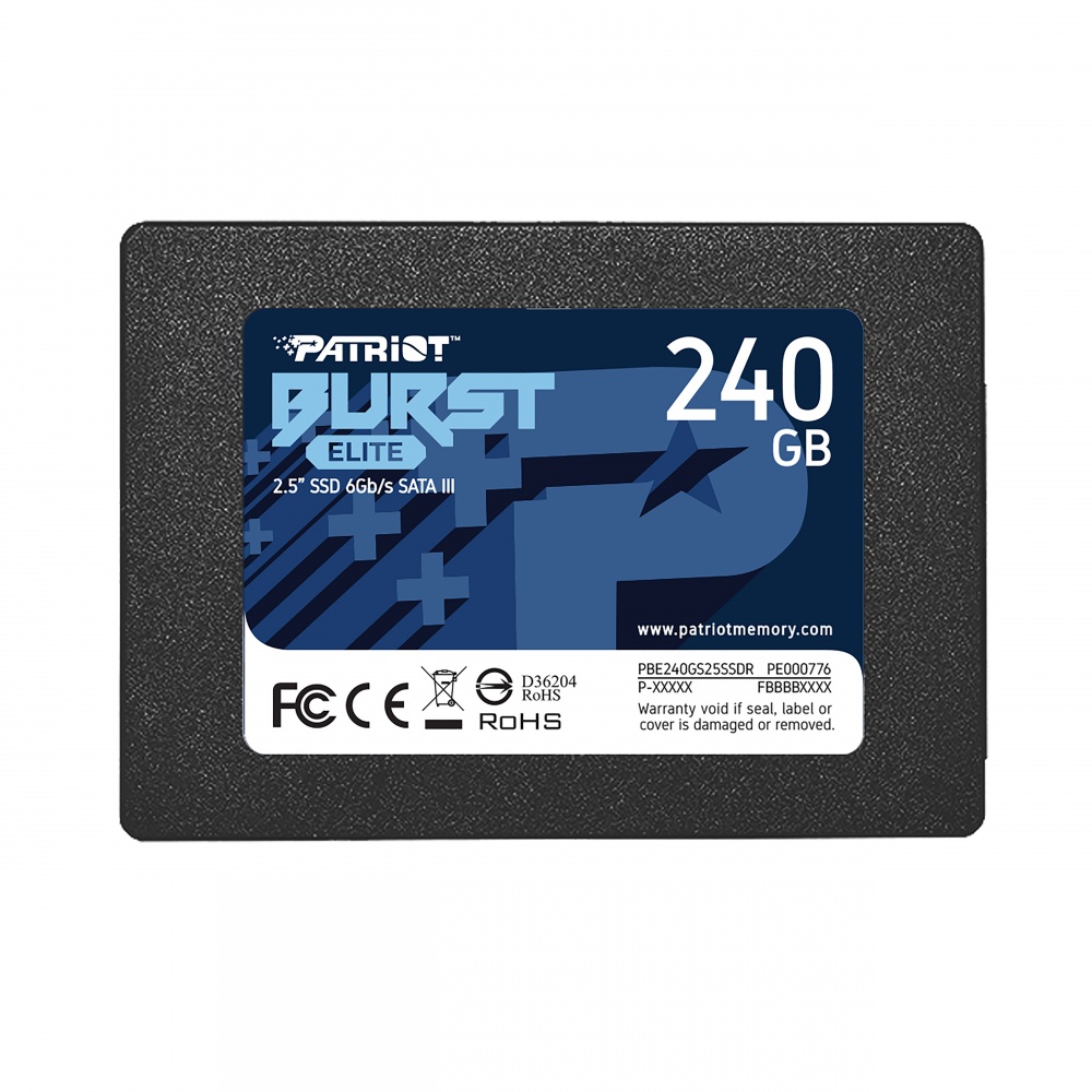 SSD Patriot Burst Elite, 240GB, 2.5", 320 MB/s Escritura, 450MB/s Lectura, SATA III