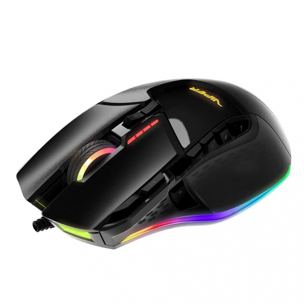 Mouse Gamer Patriot Láser Viper V570, Alámbrico, USB, 12000DPI, Negro
