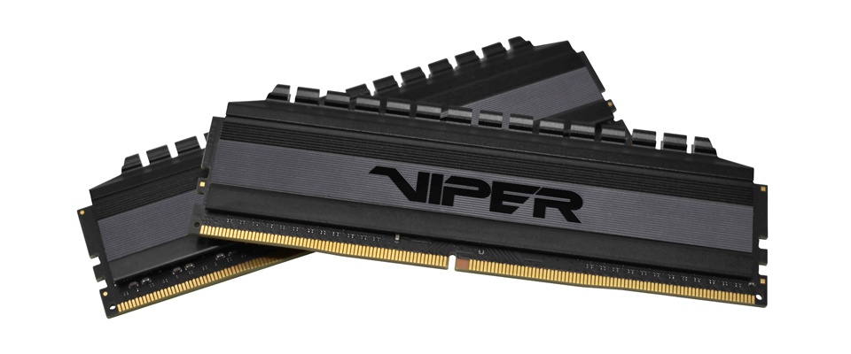 Kit Memoria RAM Patriot Viper 4 Blackout DDR4, 4133MHz, 16GB (2x 8GB), Non-ECC, CL18, XMP