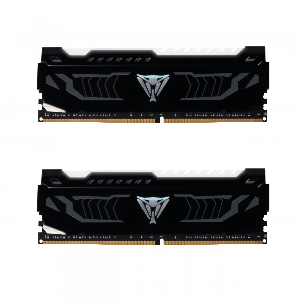 Kit Memoria RAM Patriot Viper White LED DDR4, 2400MHz, 16GB (2 x 8GB), Non-ECC, CL14, XMP, Blanco