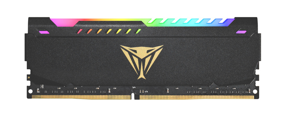 Memoria RAM Patriot Viper Steel RGB DDR4, 3200MHz, 16GB, Non-ECC, CL18, XMP