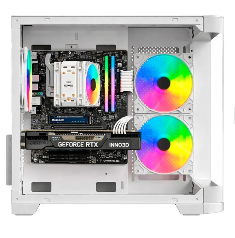 Computadora Gamer PC Gamer PC-083-H, AMD Ryzen 7 5700, NVIDIA GeForce RTX 5060, 32GB, 1TB SSD, Wi-Fi, sin Sistema Operativo