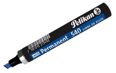 Pelikan Marcador Permanente 540, Azul, Paquete con 10 piezas