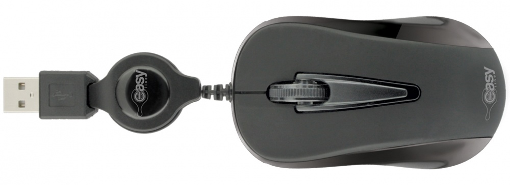 Mini Mouse Perfect Choice Óptico Easy Line 993346, Alámbrico, USB, 1000DPI, Negro