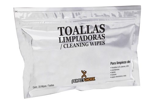 Perfect Choice Toallas Limpiadoras para Laptops y Pantallas PC-030270