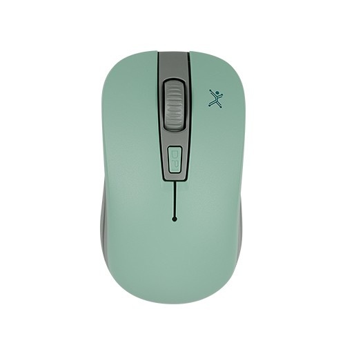 Mouse Perfect Choice Óptico Essential, RF Inalámbrico, 1600DPI, Turquesa/Gris