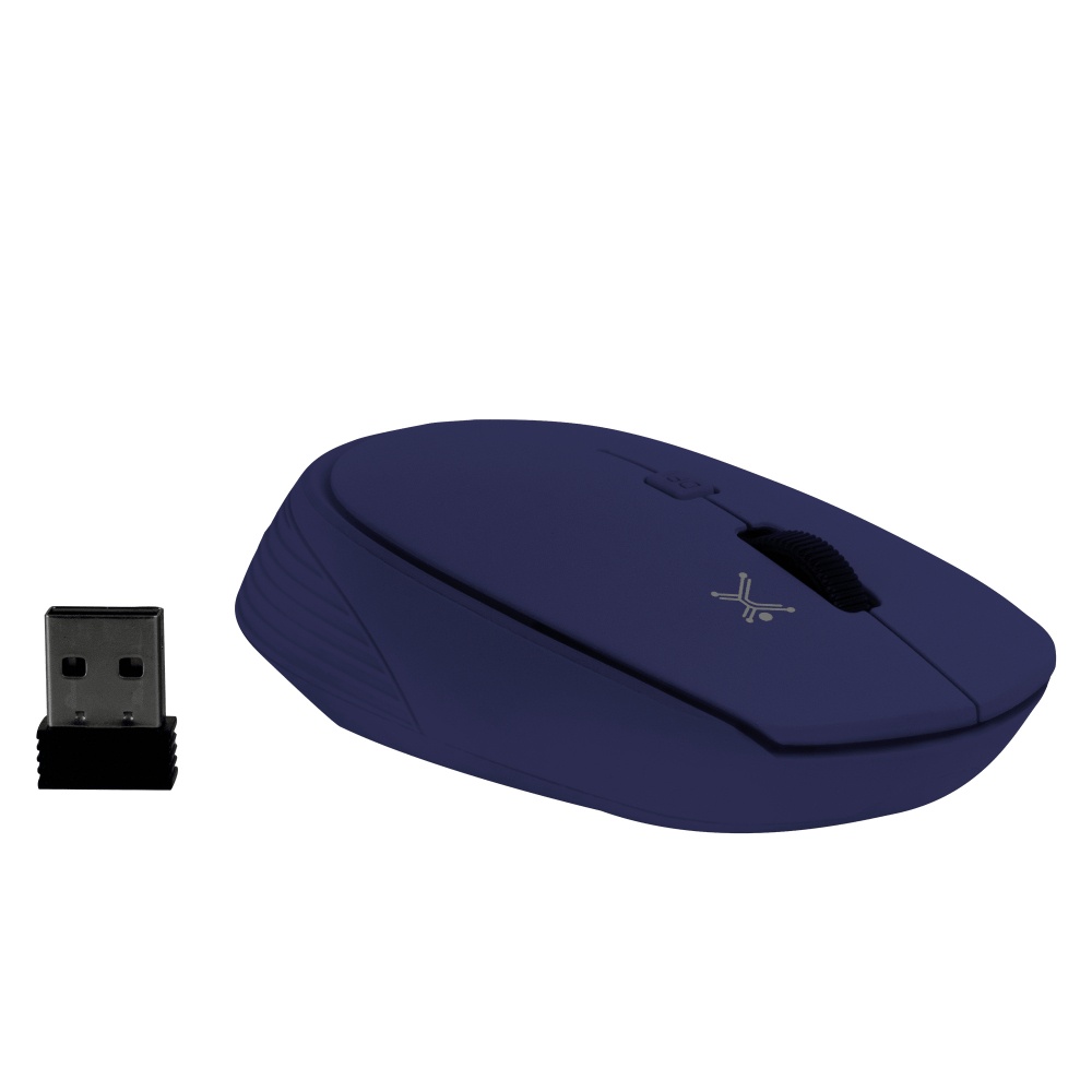 Mouse Perfect Choice Óptico Root, RF Inalámbrico, 1600DPI, Azul