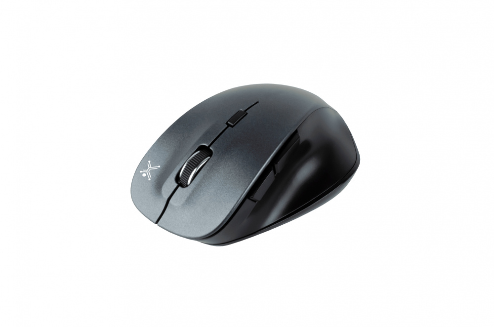 Mouse Ergonómico Perfect Choice Óptico Thumb, RF Inalámbrico, 1600DPI, Negro