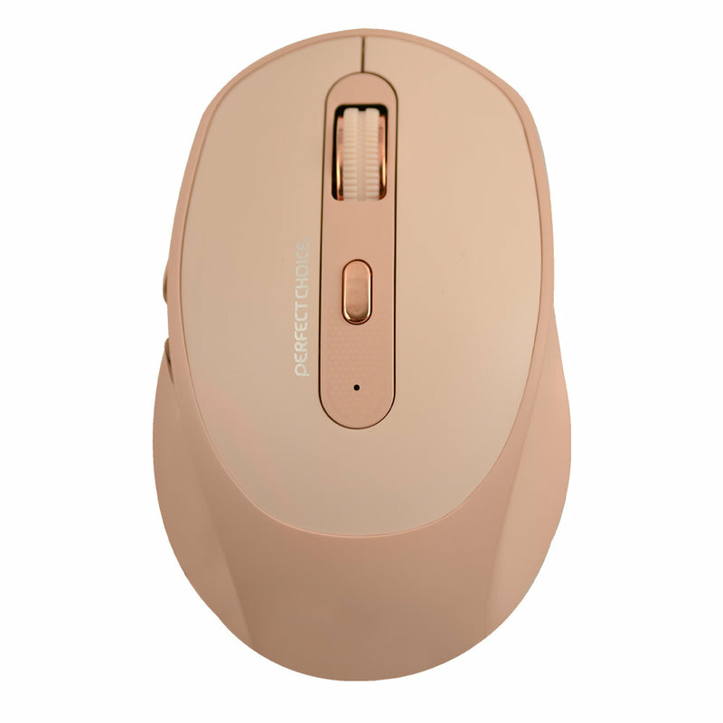 Mouse Perfect Choice Óptico PC-045151, Inalámbrico, USB, 1600DPI, Caqui