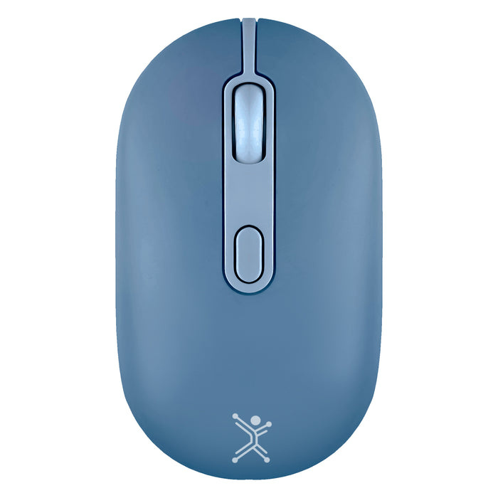 Mouse Ergonómico Perfect Choice Colori, Inalámbrico, Óptico, 1.600DPI, RF Inalámbrico/Bluetooth, Azul